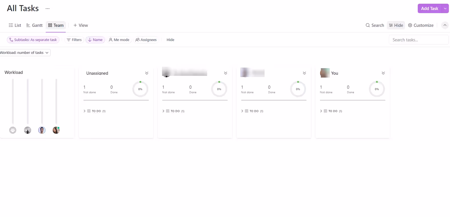 Team View in ClickUp