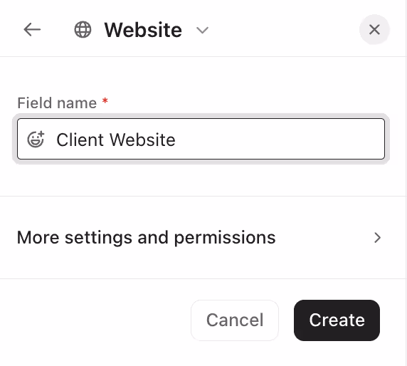 Adding custom fields