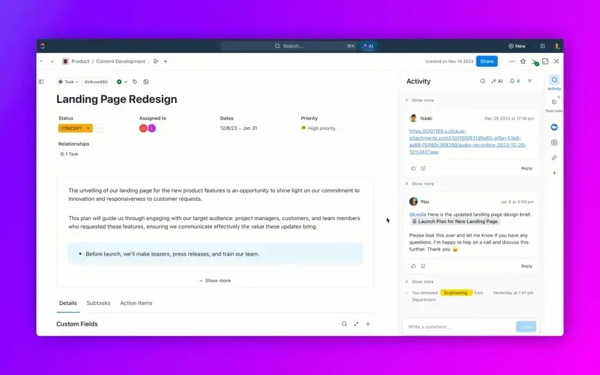 Automatic Transcription of Clips