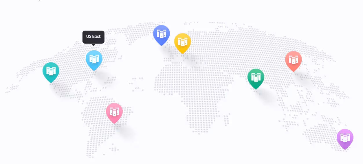Centres de données ClickUp dans le monde