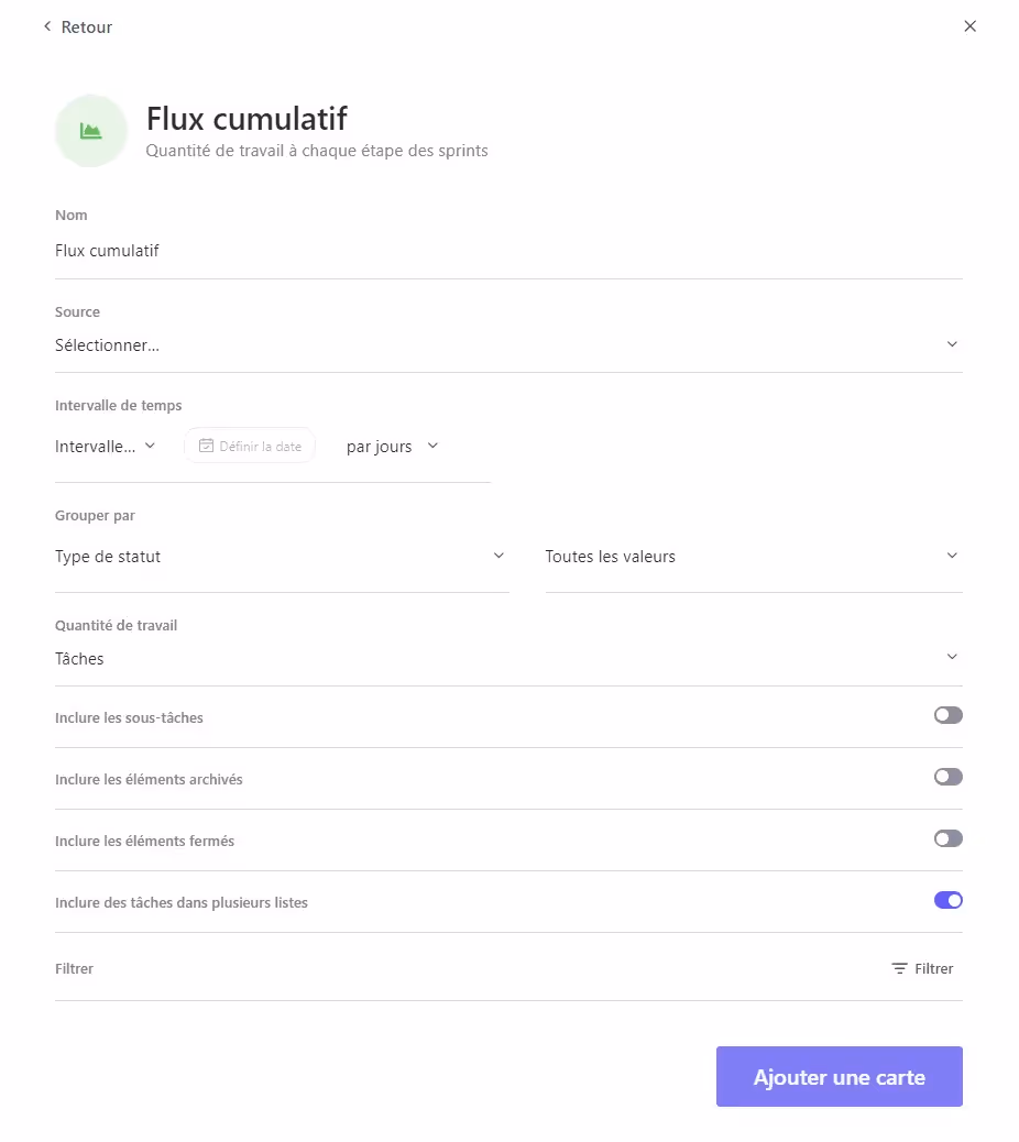 Flux cumulatif