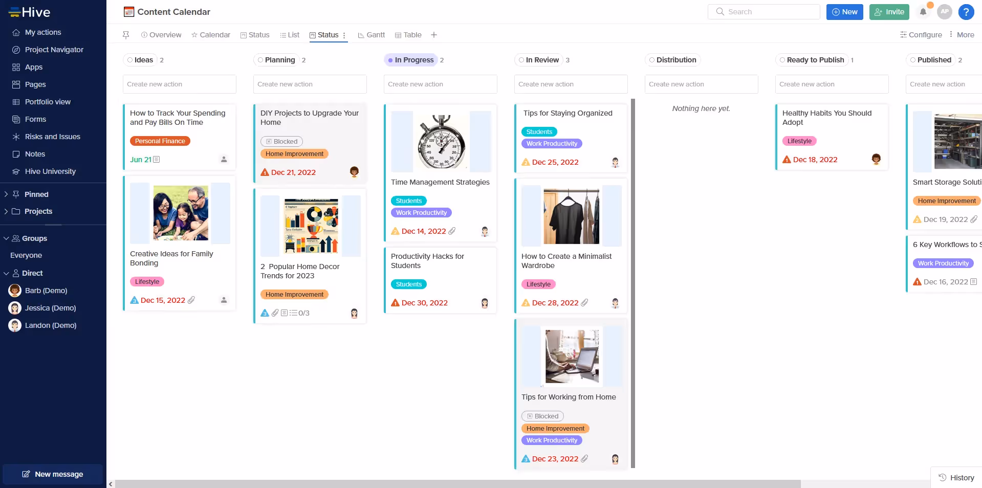 Interface utilisateur de Hive