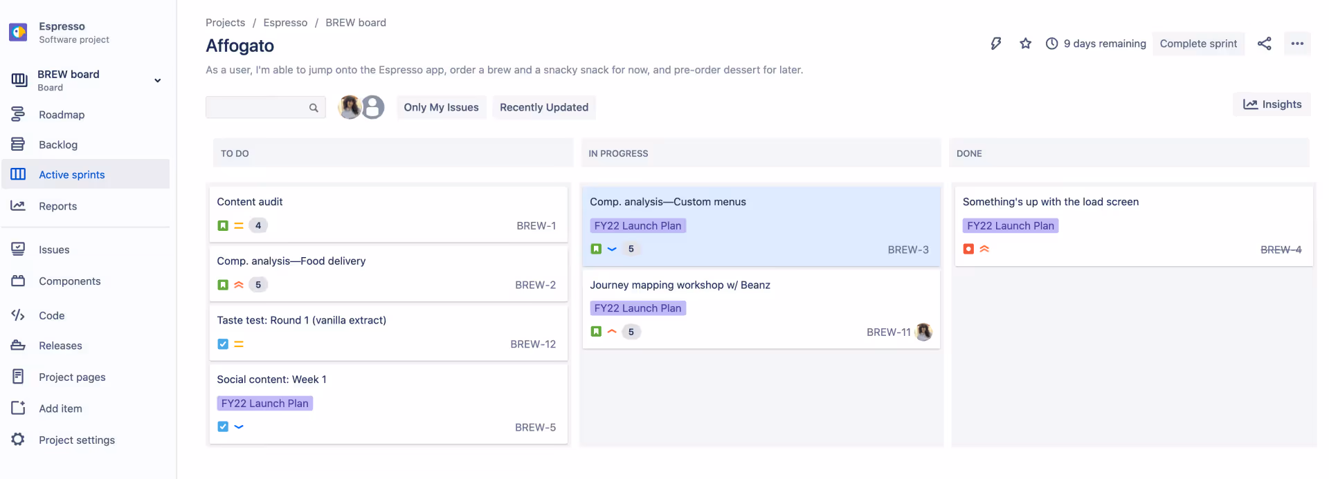 Kanban Board in Jira