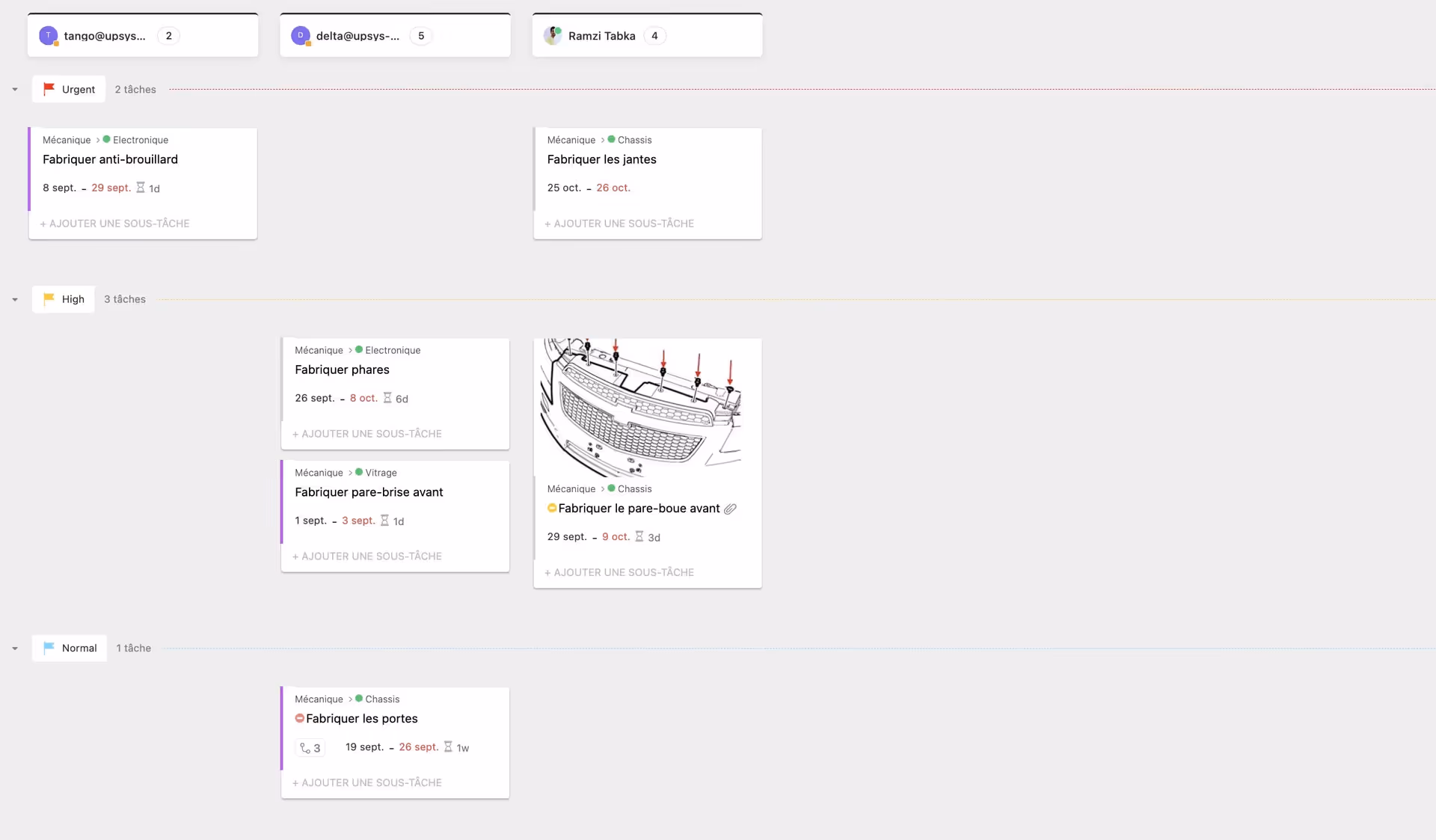Kanban sur ClickUp