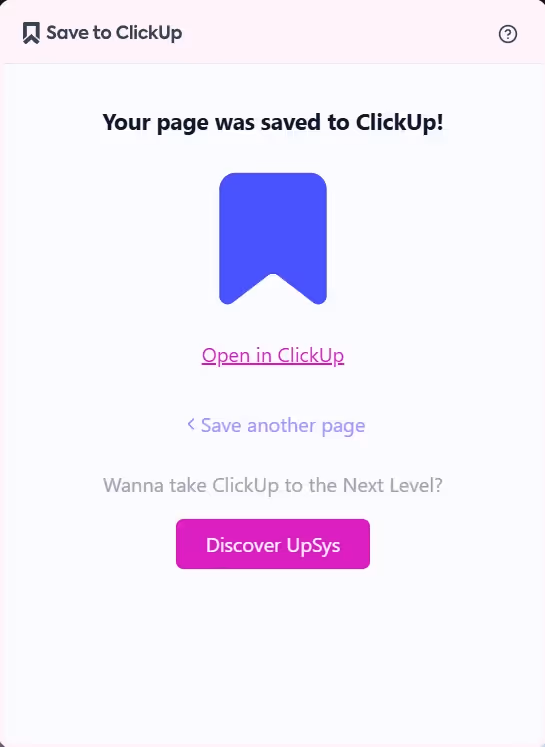 Lien direct vers ClickUp