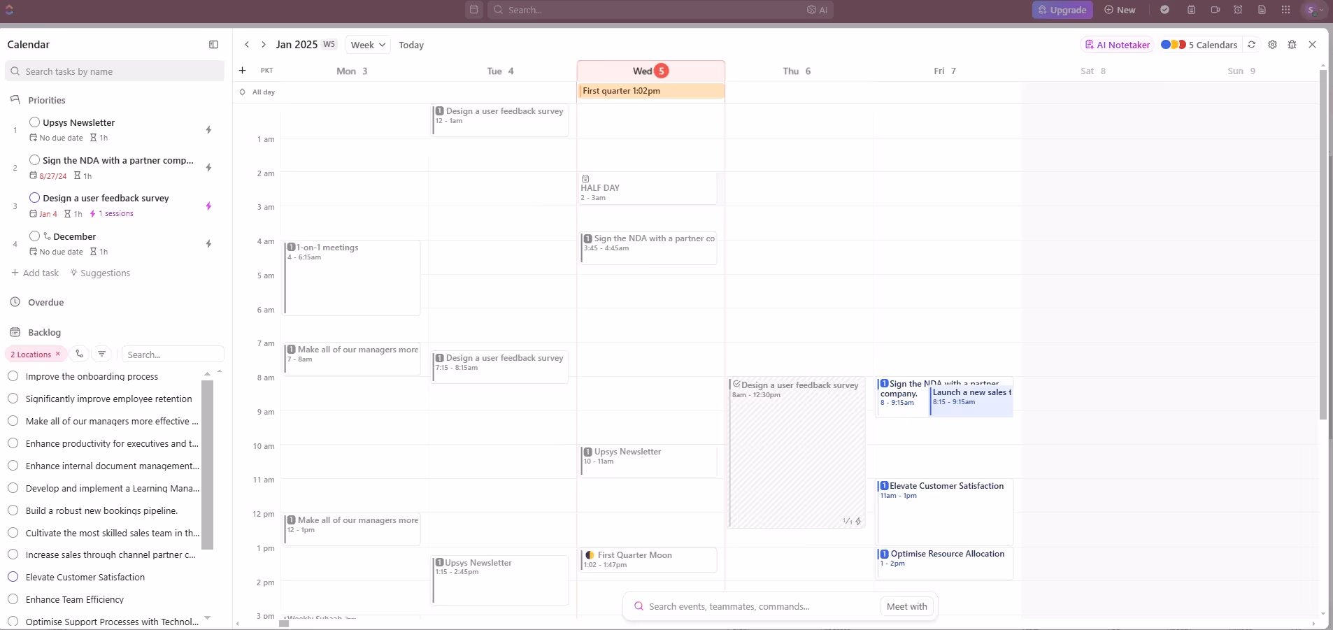 New Calendar View