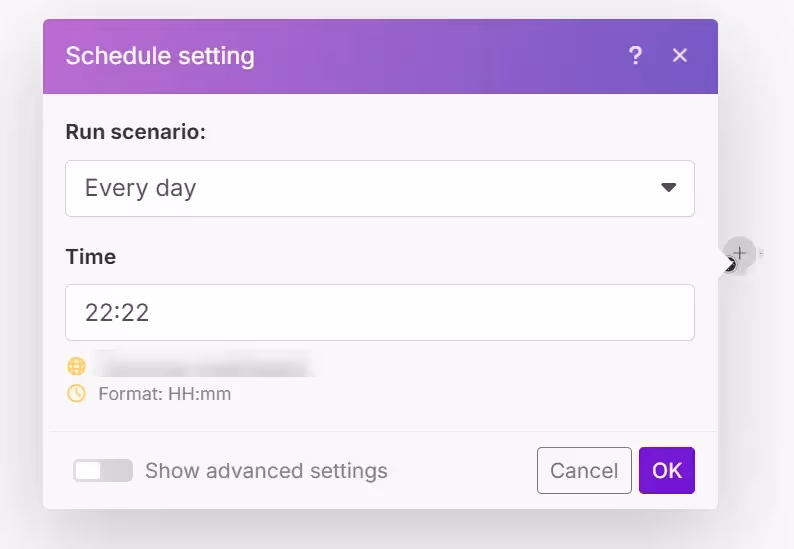 Programmation de l'automatisation