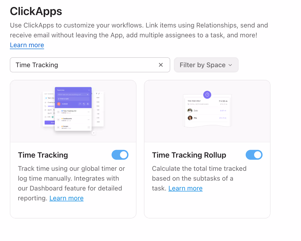 Time Tracking ClickApp