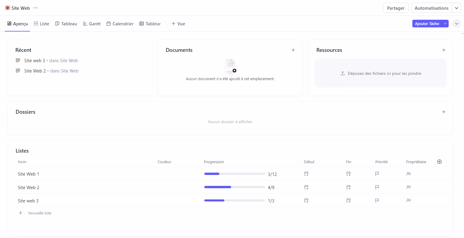 Vue aperçu dans l'Espace